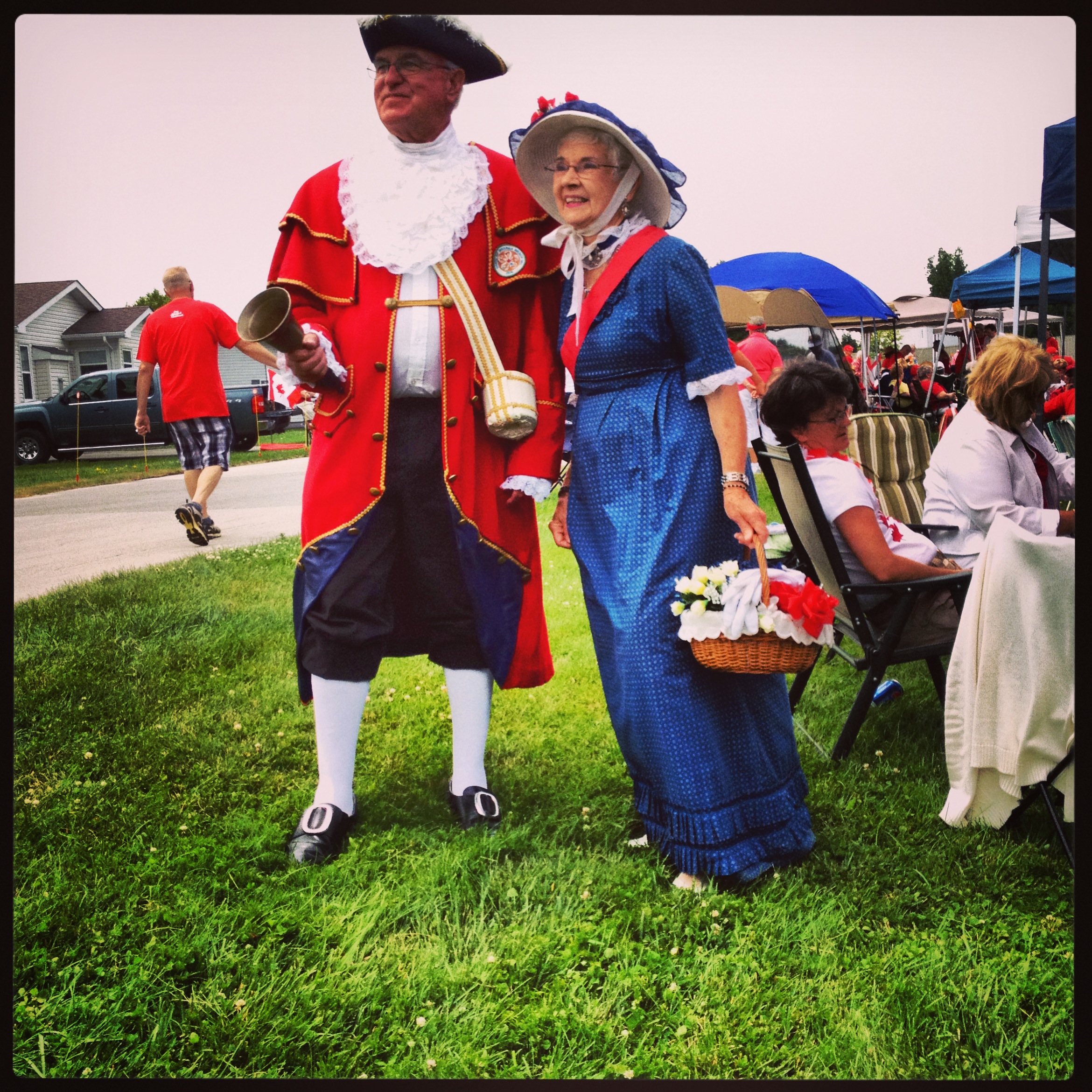 The Town Crier and his wife :-)