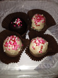 Valentine themed Chocolate Balls from Rashmi's Bakery