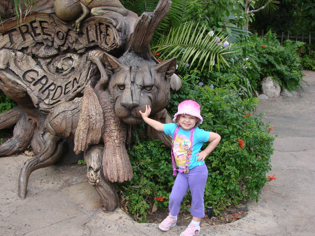 Trees start to grow their leaves...Tree of Life, Animal Kingdom ( and a cutie patootie)