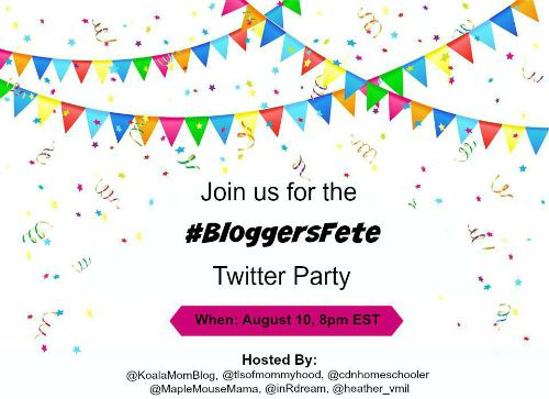 #bloggersfete twitter party