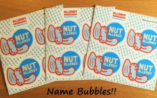 labels giveaway, name bubbles