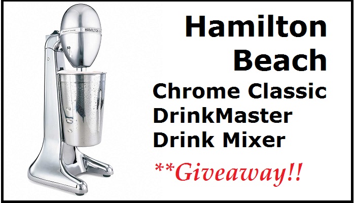 Chrome Hamilton Beach 730C DrinkMaster Classic Drink Mixer 28 oz Mixing Cup 